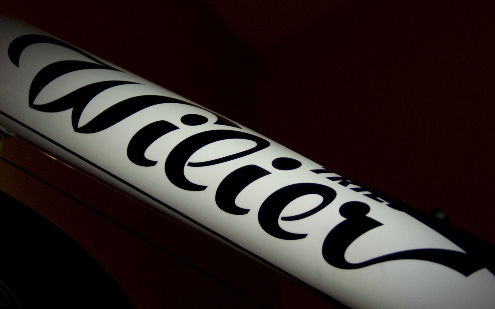 black Wilier logo on white Mortirolo frame