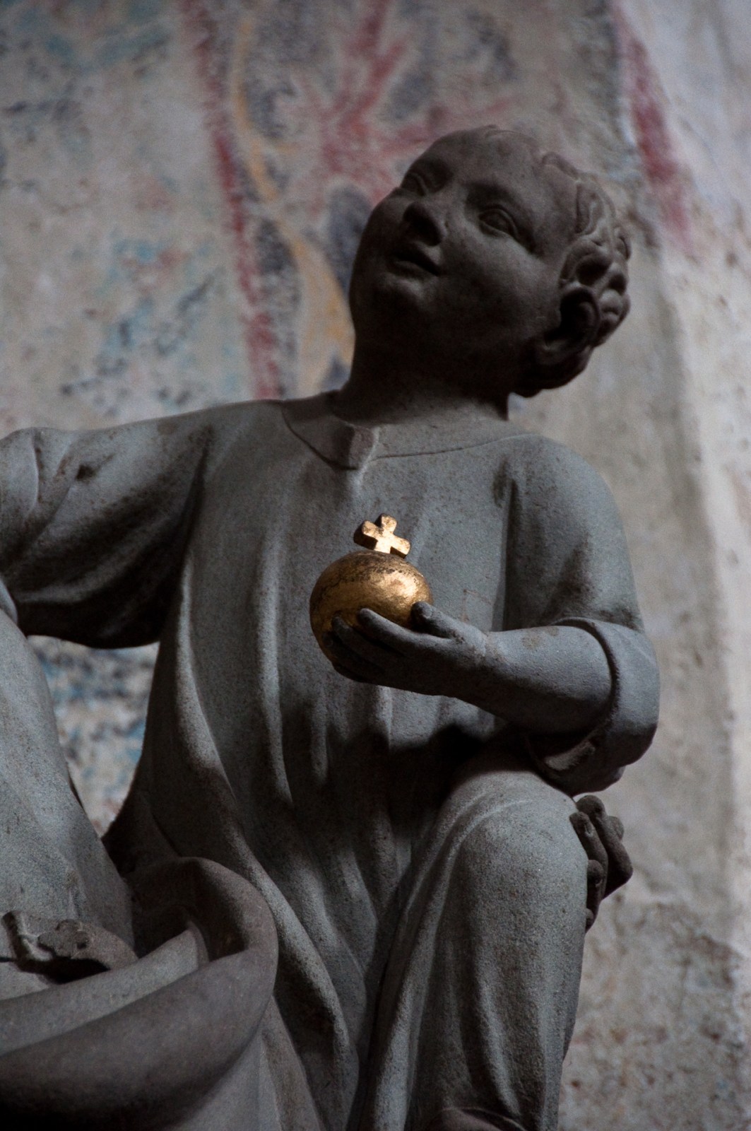 putti kyrka church guld äpple gold apple Reichenau